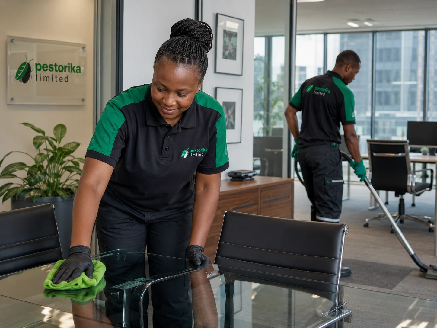 Commercial office cleaning by Pestorika